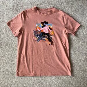 The North Face Brown and Pink Short Sleeve Tee